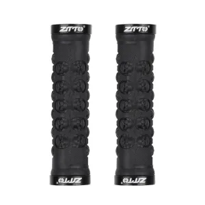 1 Pair MTB Handlebar Grips TPR Rubber Lock on Anti-slip Grips