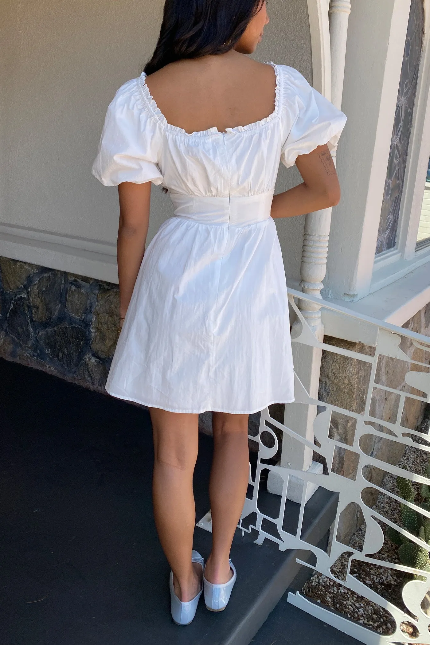 Always Dreaming Puff Sleeve Corset Dress