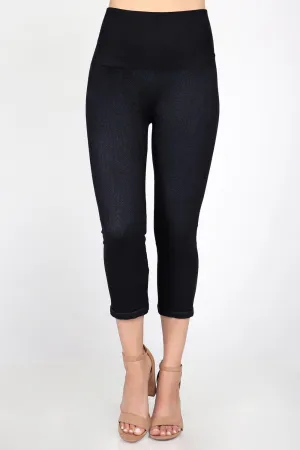 B3626 Cropped Tummy Tuck Denim legging