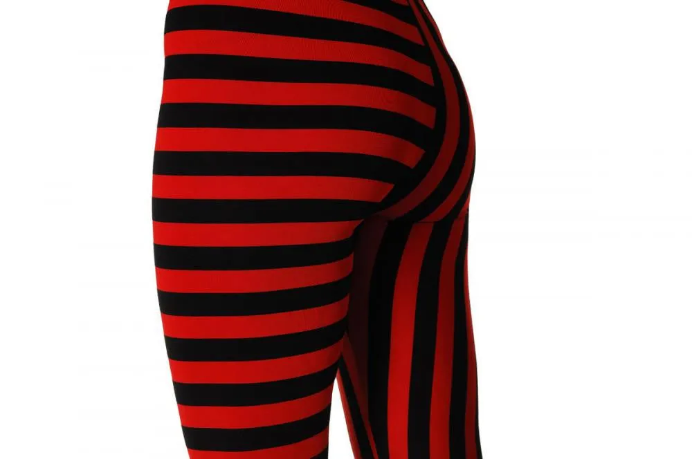 Black & Red Horizontal Strips