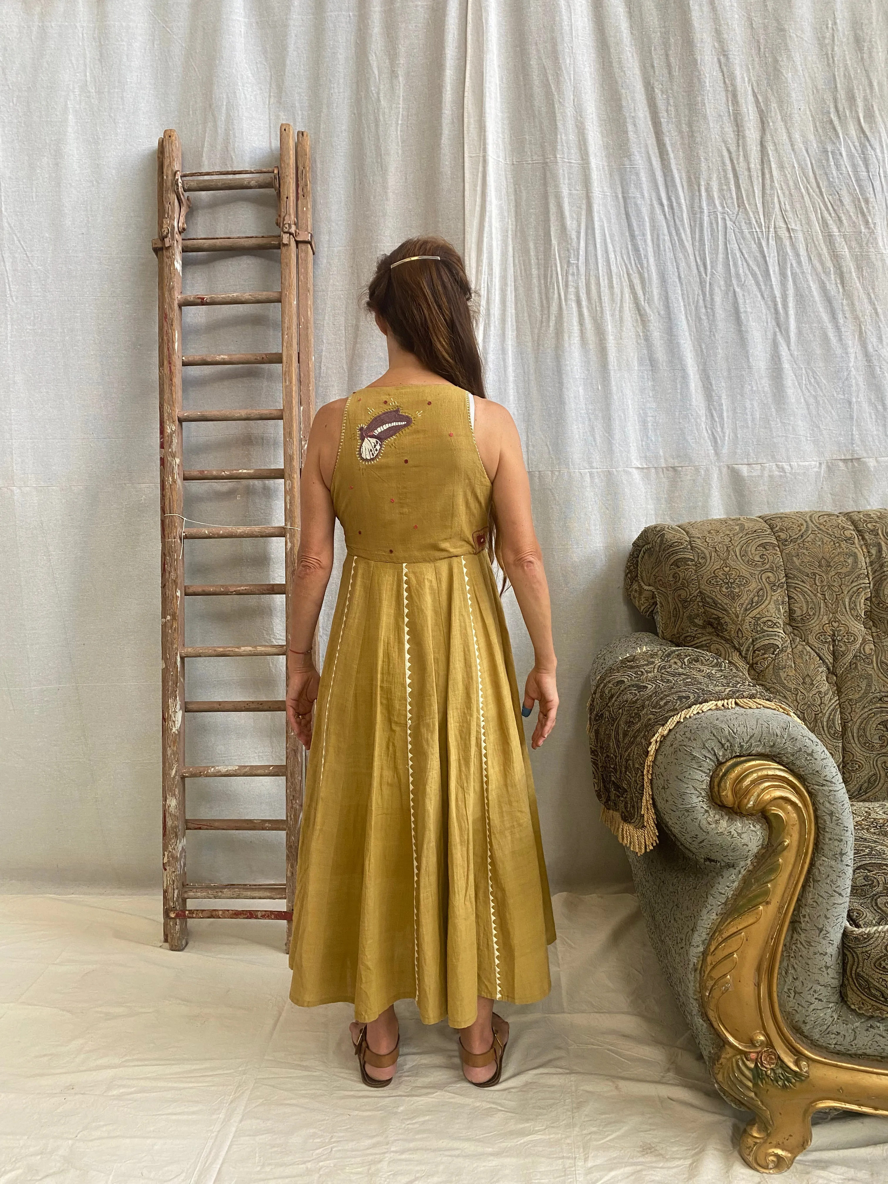 Blue Mormon Wrap Dress – turmeric