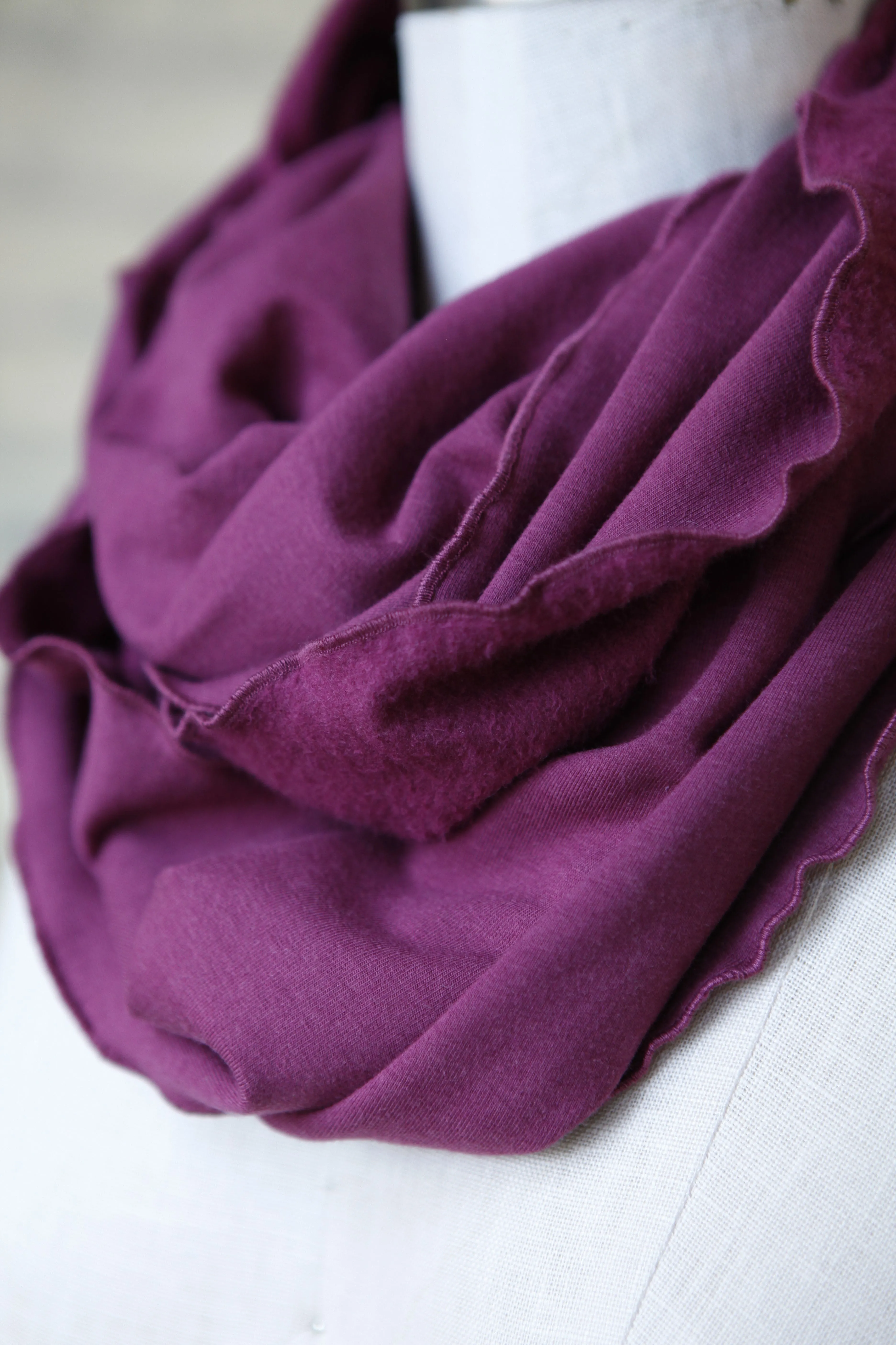 Boysenberry Lucky Infinity Scarf