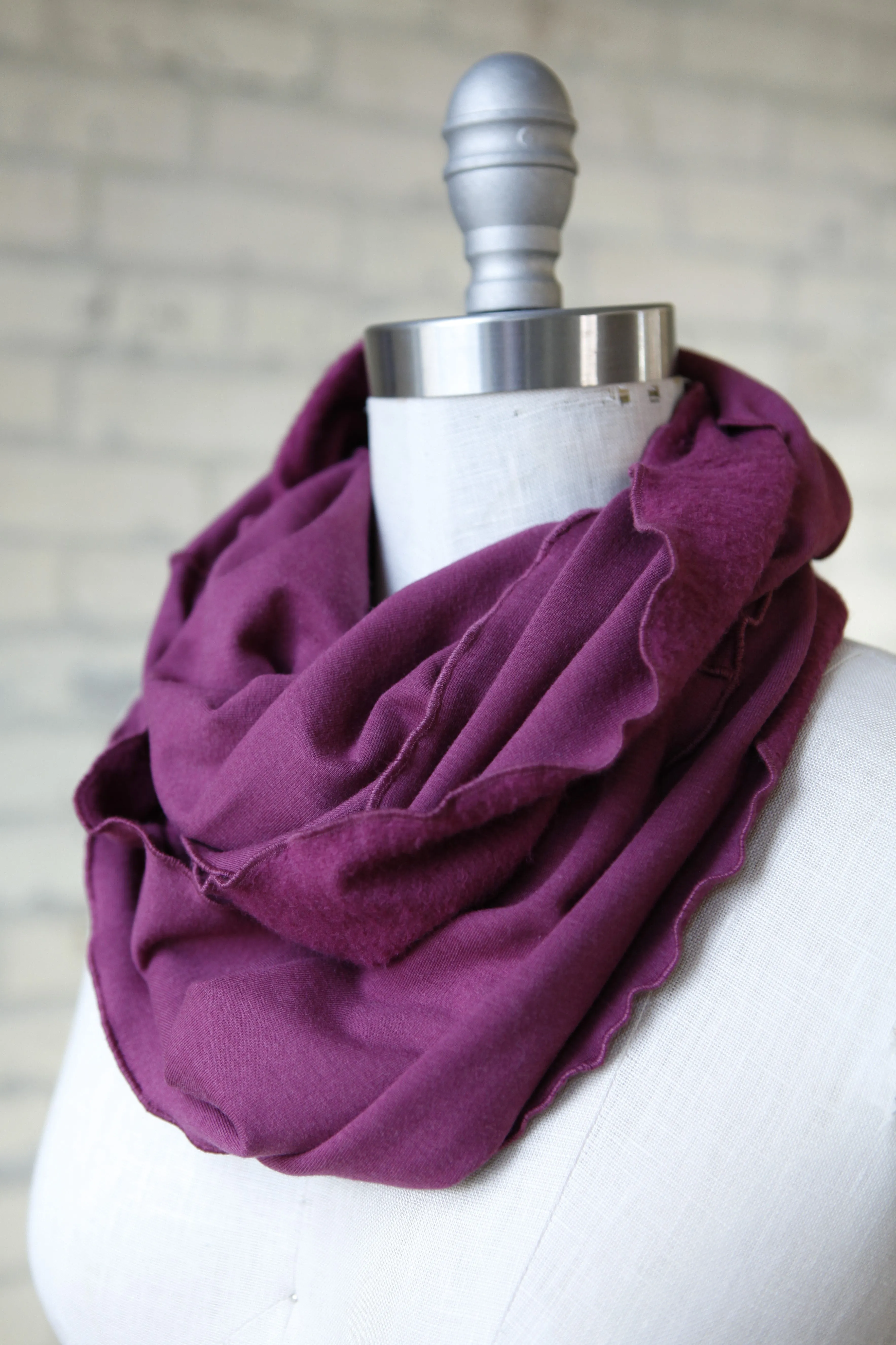 Boysenberry Lucky Infinity Scarf