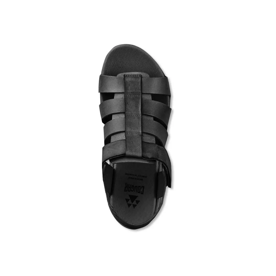 Cougar - Women's Antony Luxmotion Leather Wedge Sandals (ANTONY-BLK)