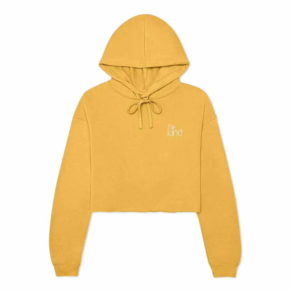 Dalix Be Kind Cropped Hoodie