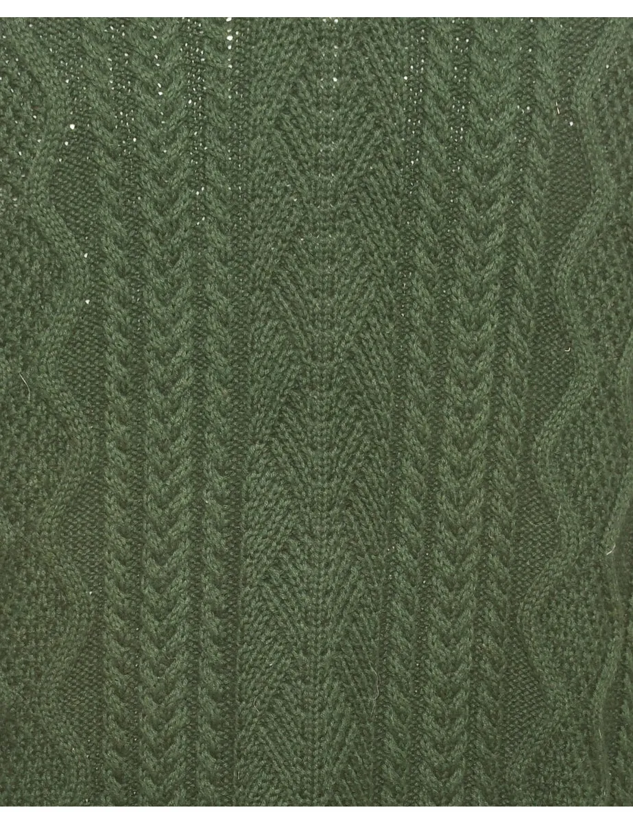 Dark Green Chaps Jumper - M