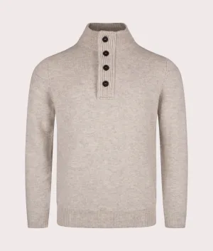 Essential Patch Half Zip Knitted Jumper