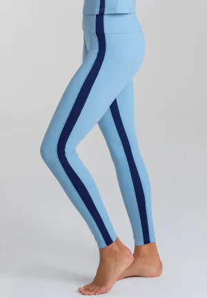 Expression Leggings mit hohem Bund – Dusty Baby Blue