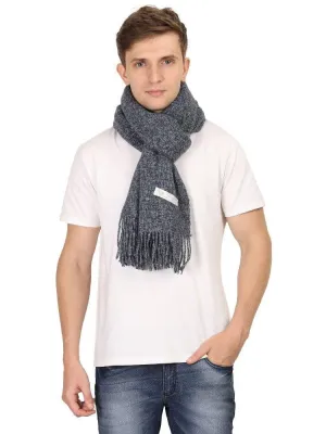 FabSeasons Blue Unisex Woolen Scarf, Muffler, Shawl and Stole for Winters