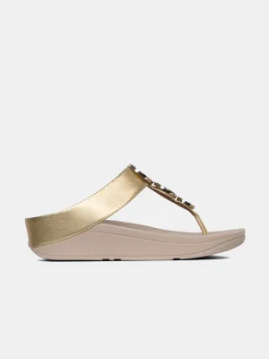 Fitflop Halo Artisan Gold Sliders