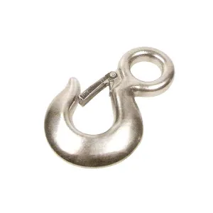 Fixed Eye Slip Hook - Stainless Steel 6.5"