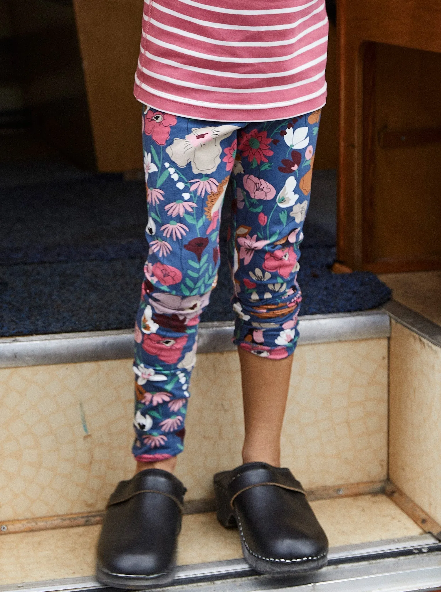 Floral Print Kids Leggings