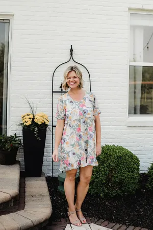 Floral Ruffle Babydoll Dress