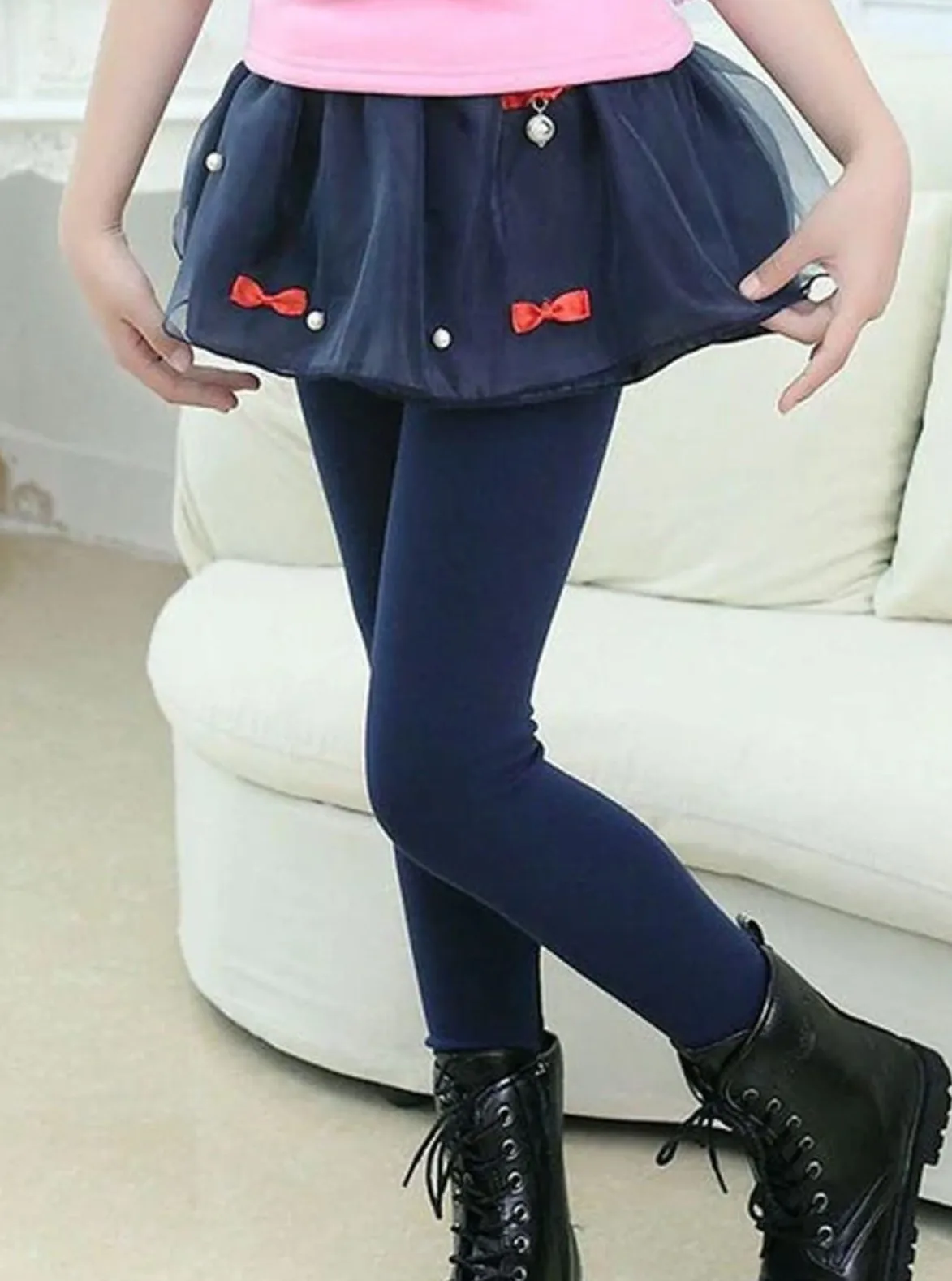 Girls Casual Skirted Tutu Leggings