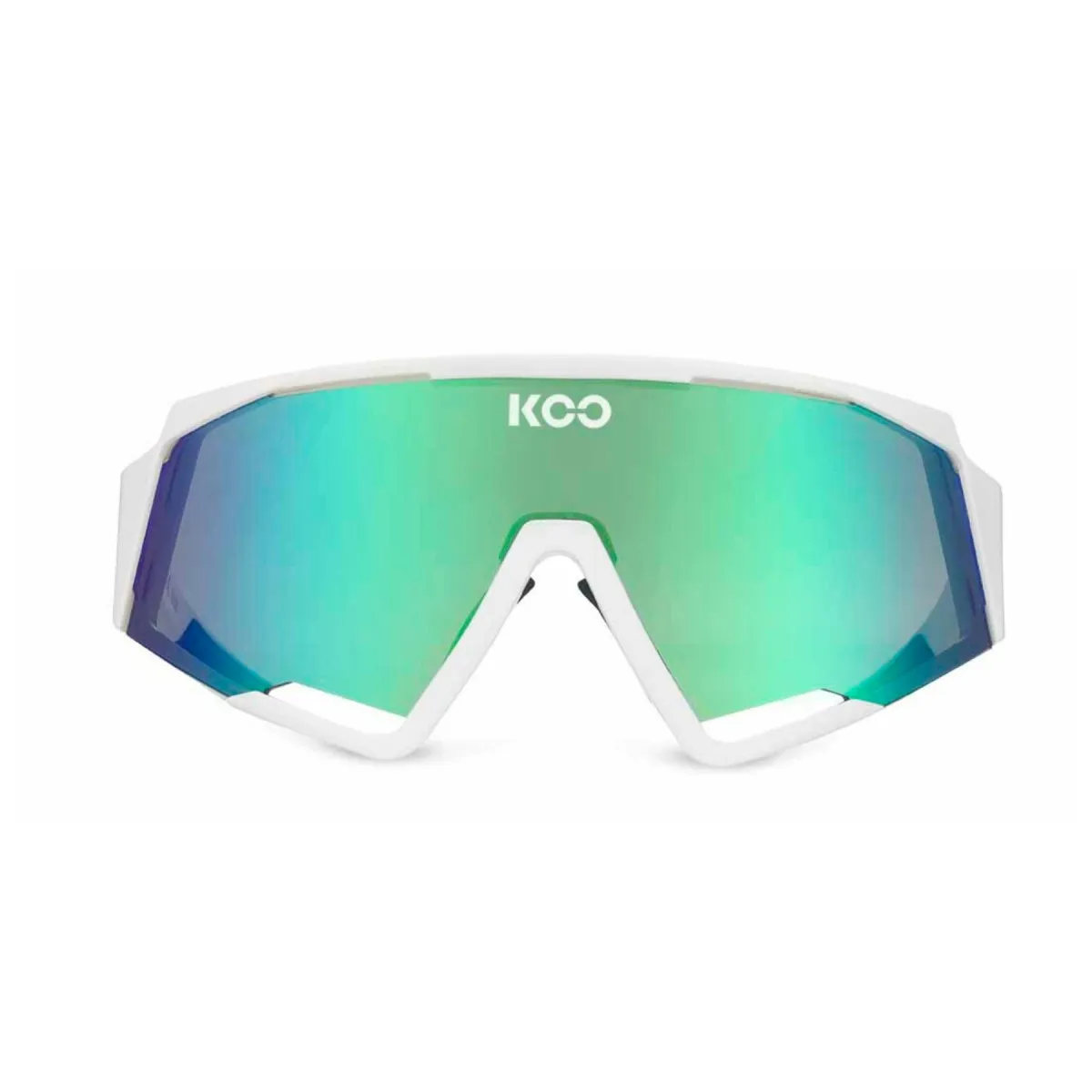 Glasses KOO Spectro White Green Lenses