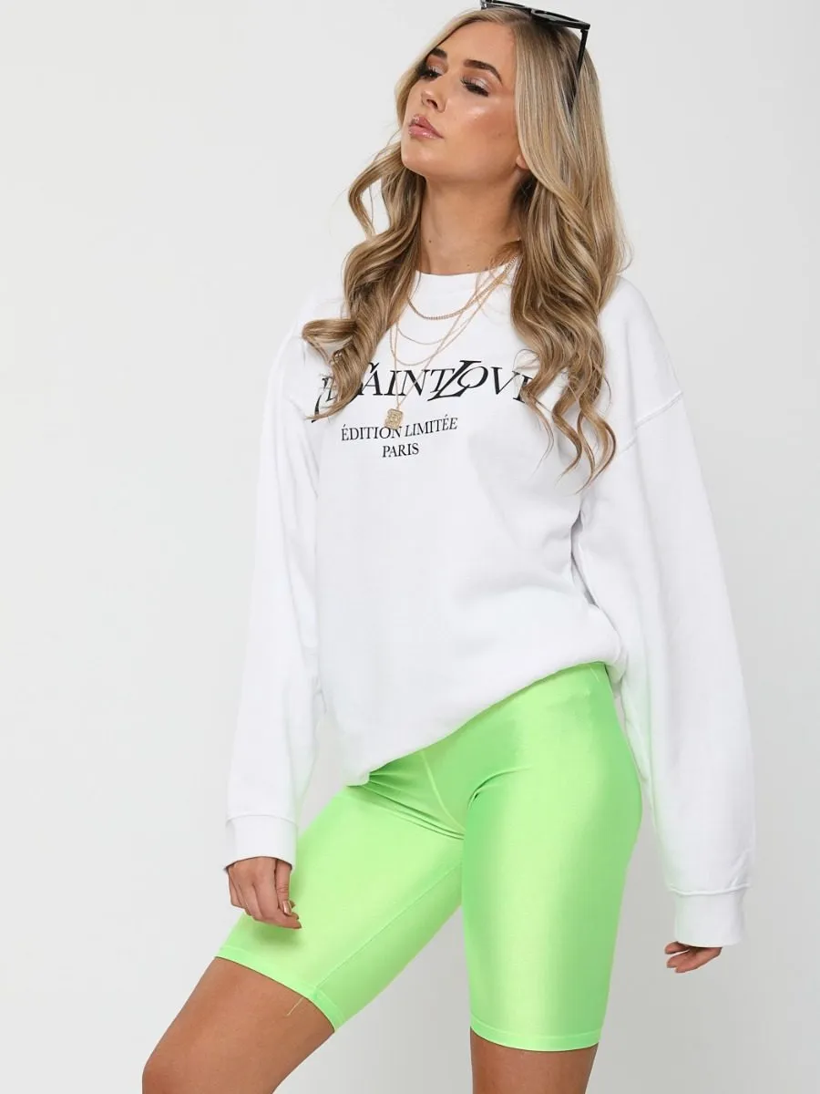 Gracie Ye Saint Love Sweatshirt Jumper In White