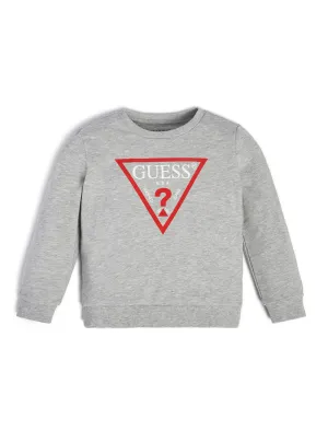 Grey Logo Fleece Jumper (2-7)