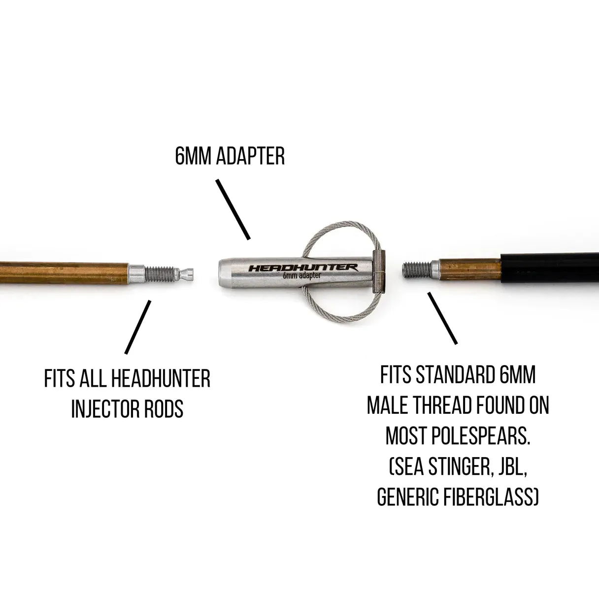 Headhunter Spearfishing Warhead 6mm Slip Tip Kit System