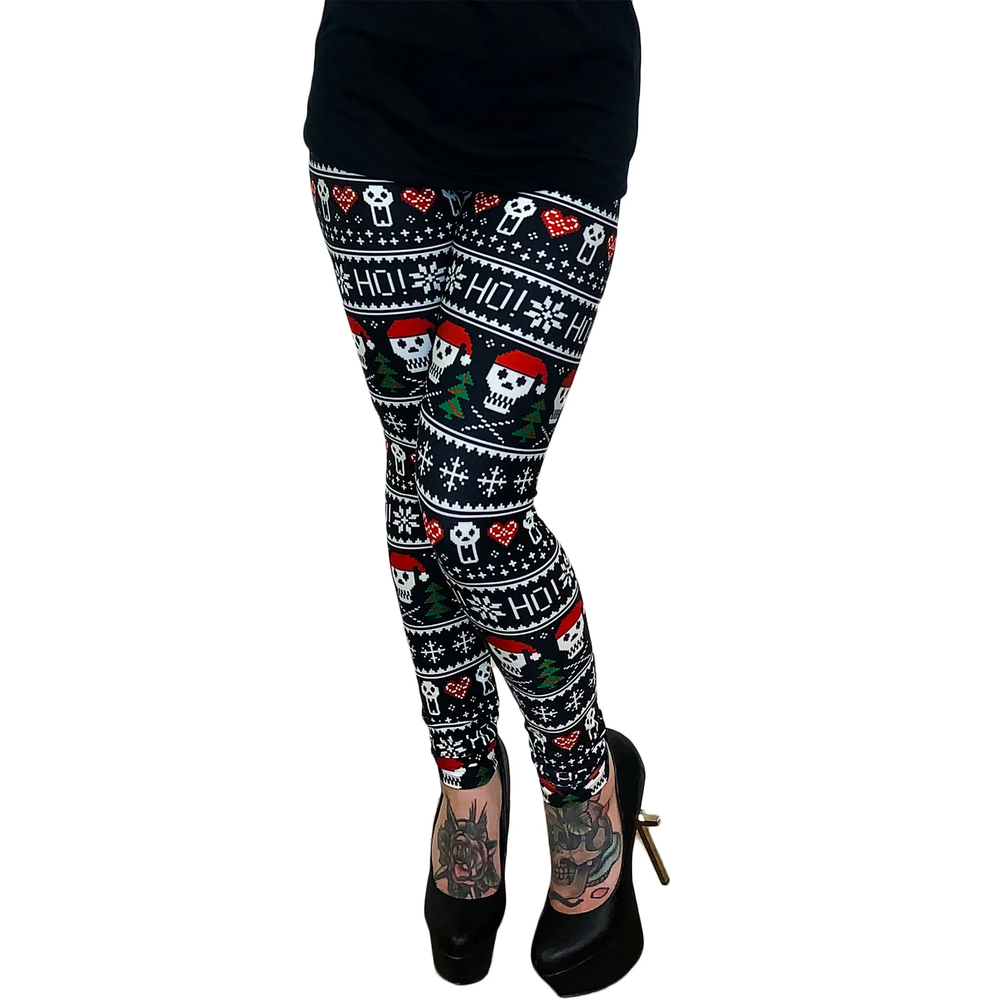 Ho Ho Ho Holiday High Waist Leggings