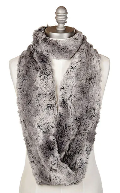 Infinity Scarf - Luxury Faux Fur in Seattle Sky