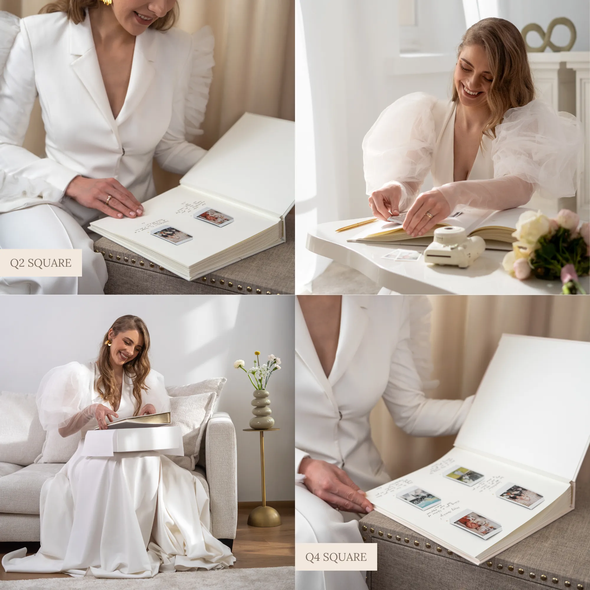 Ivory   White Velour | Guest Book