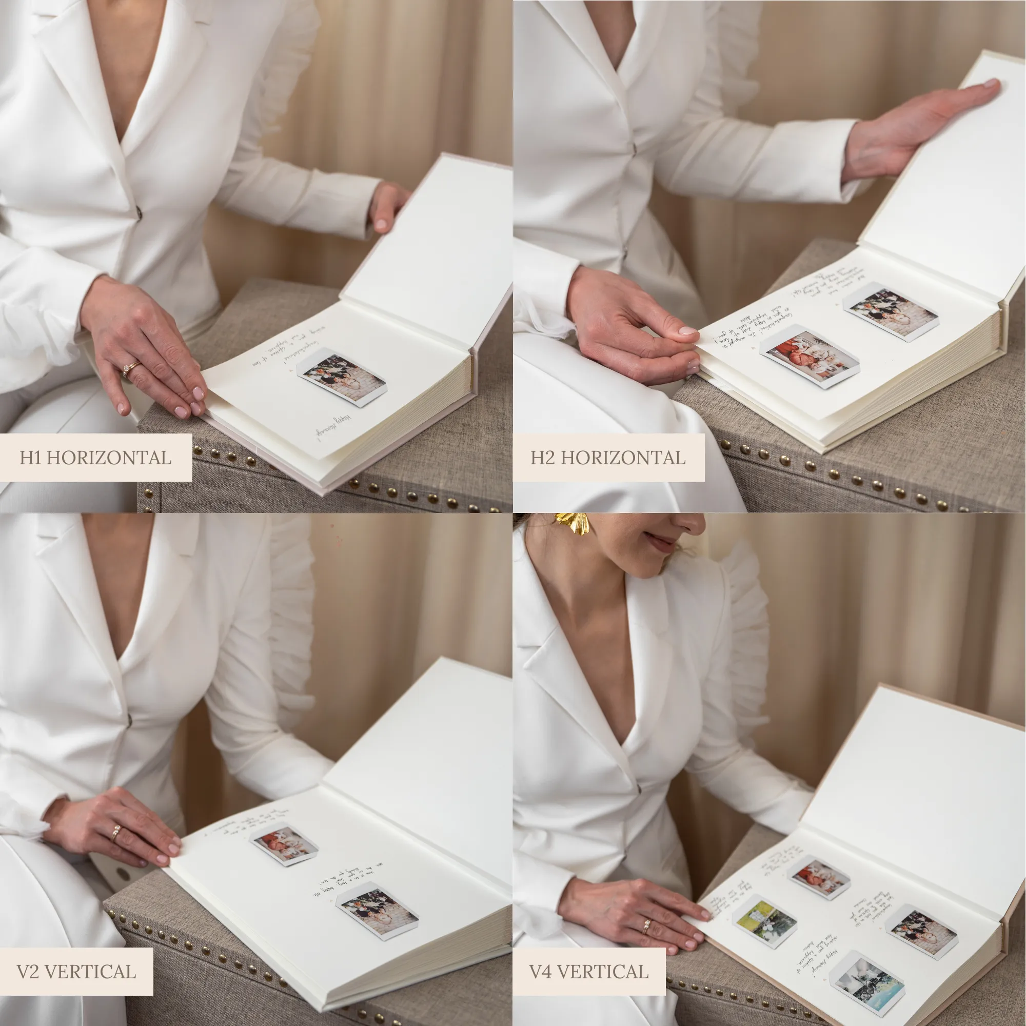 Ivory   White Velour | Guest Book