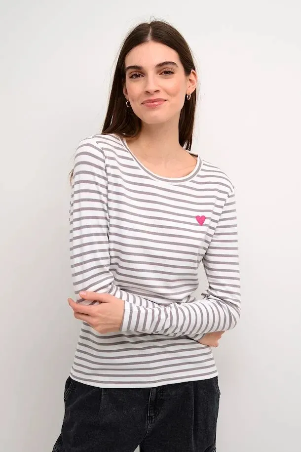 KAFFE Liddy long sleeve T shirt