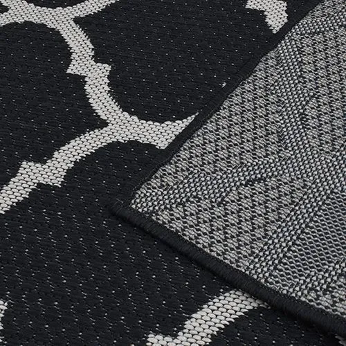 Lattice Black Rug