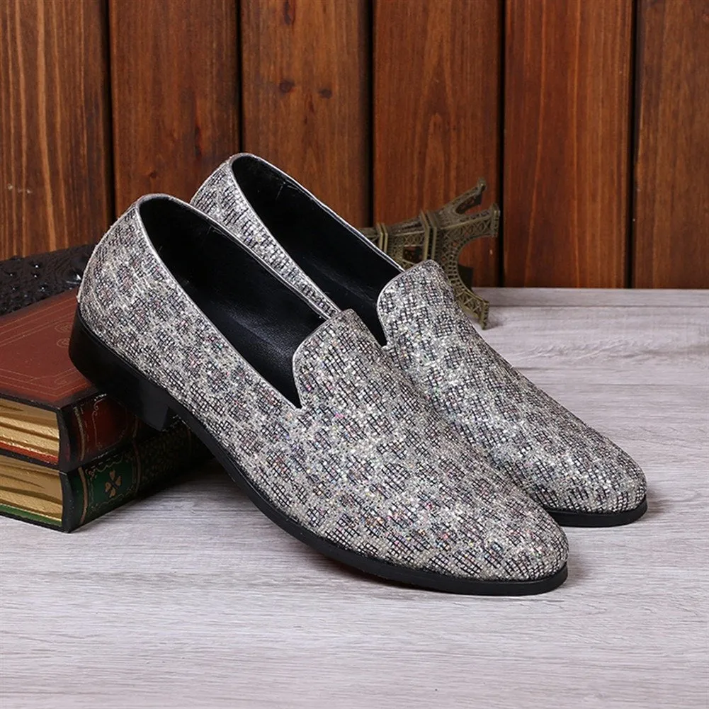 Low Top Slip on Round Toe Men Oxford Shoes