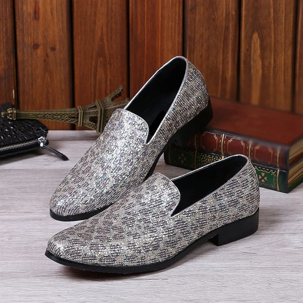 Low Top Slip on Round Toe Men Oxford Shoes