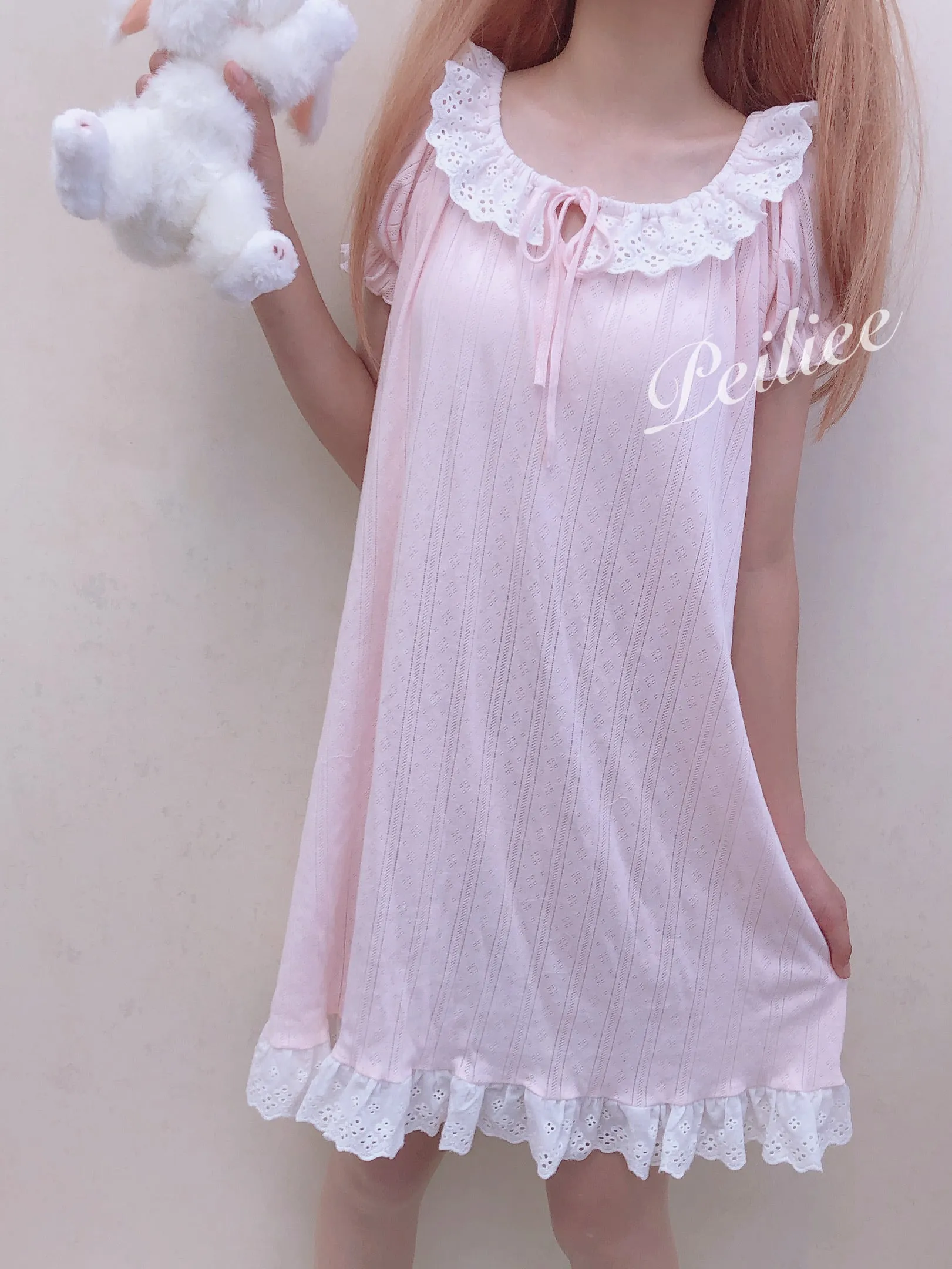 [Made by Peiliee] Love is two hearts as one cotton sleepwear loungewear dress