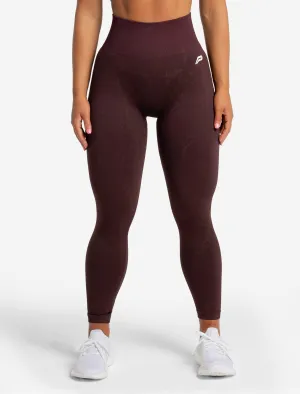 Marble Seamless Leggings - Black Cherry