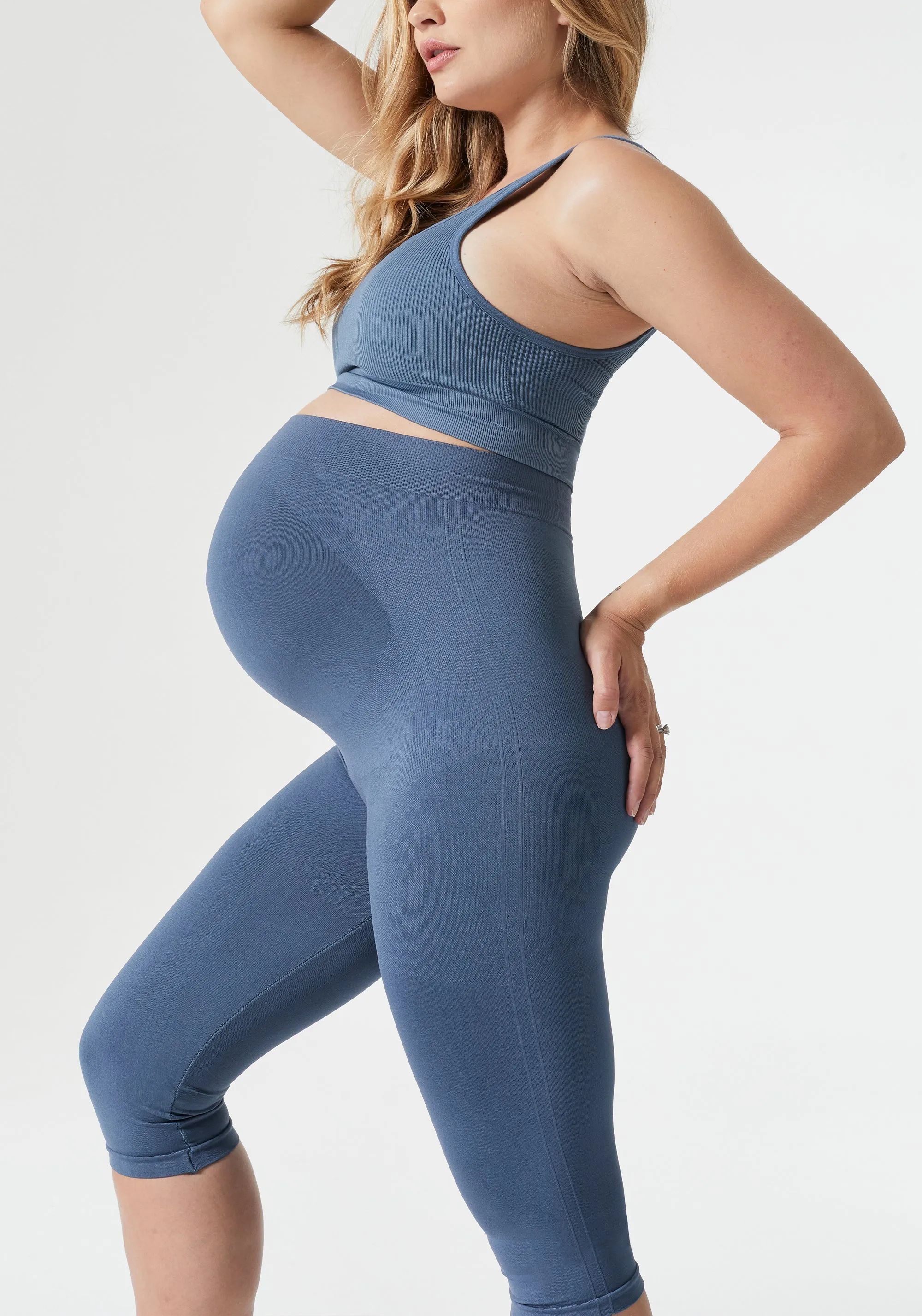 Maternity Belly Support Capri Leggings