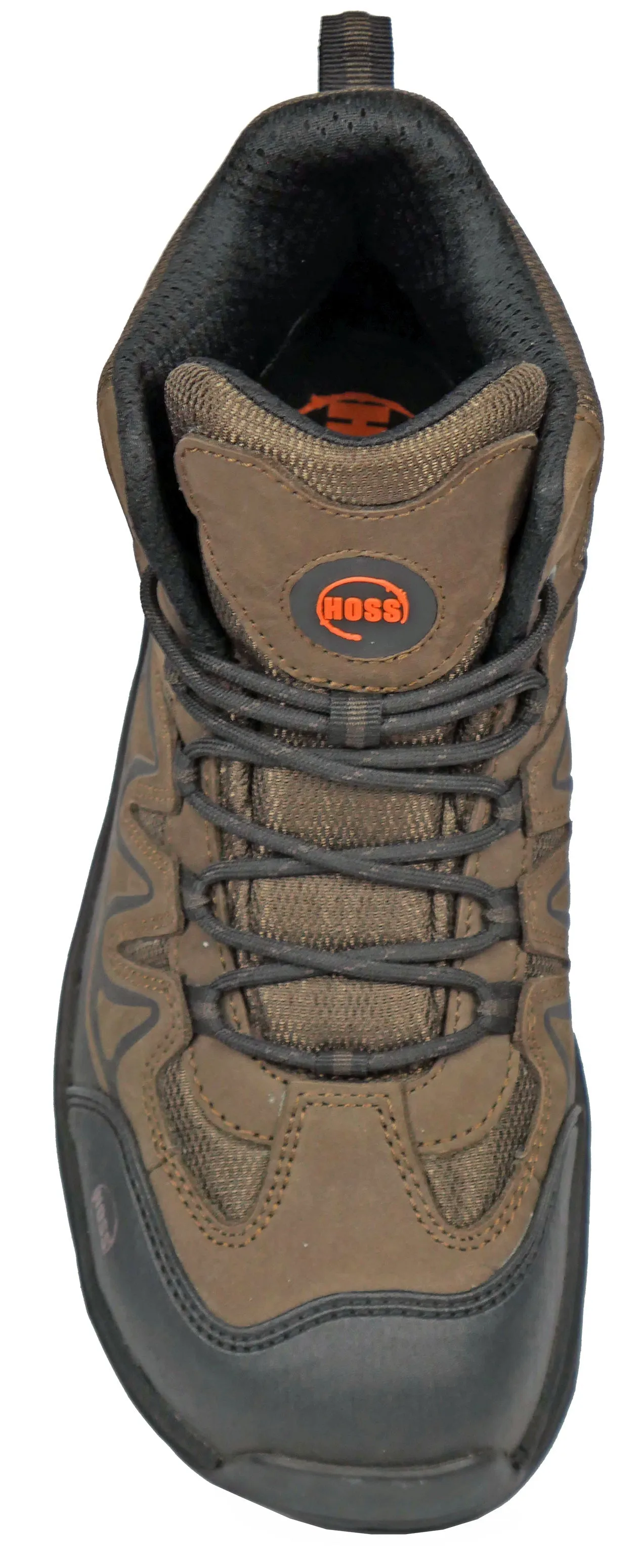 Men's Hoss Eric Hi Brown, EH, SR, Mid Hiker, Aluminum Toe Boot