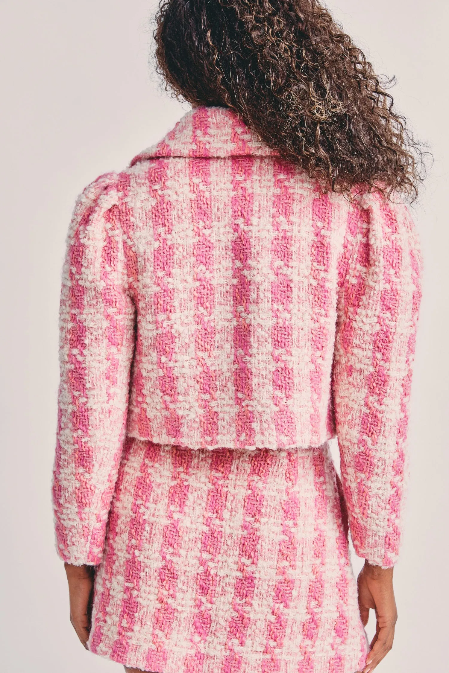 Mews Houndstooth Cropped Jacket