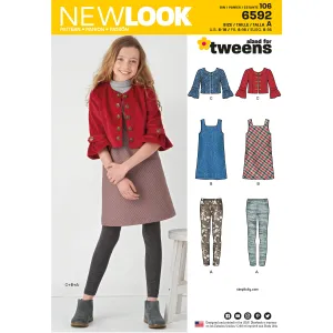 Newlook Pattern 6592 Girl's Sportswear