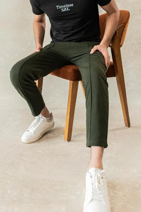 Olive Jogpants (High Waist)