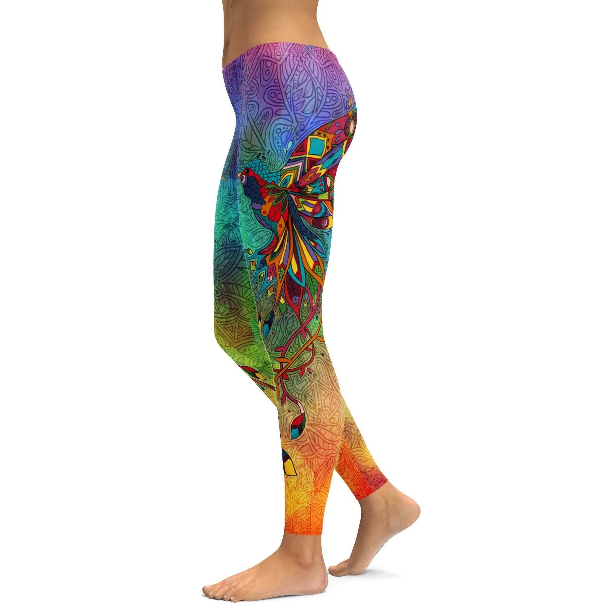 Ornamental Hummingbird Leggings