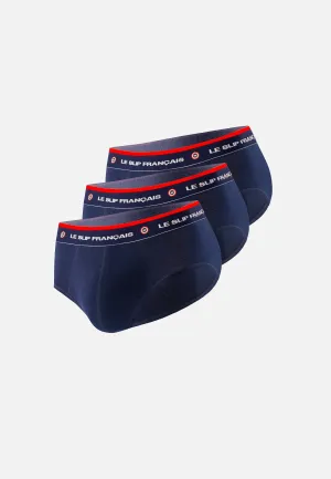 Pack Trio Slip Antoine Marine - Le Slip Des Français