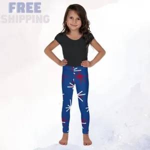 Patriotic Blue  Kid Leggings