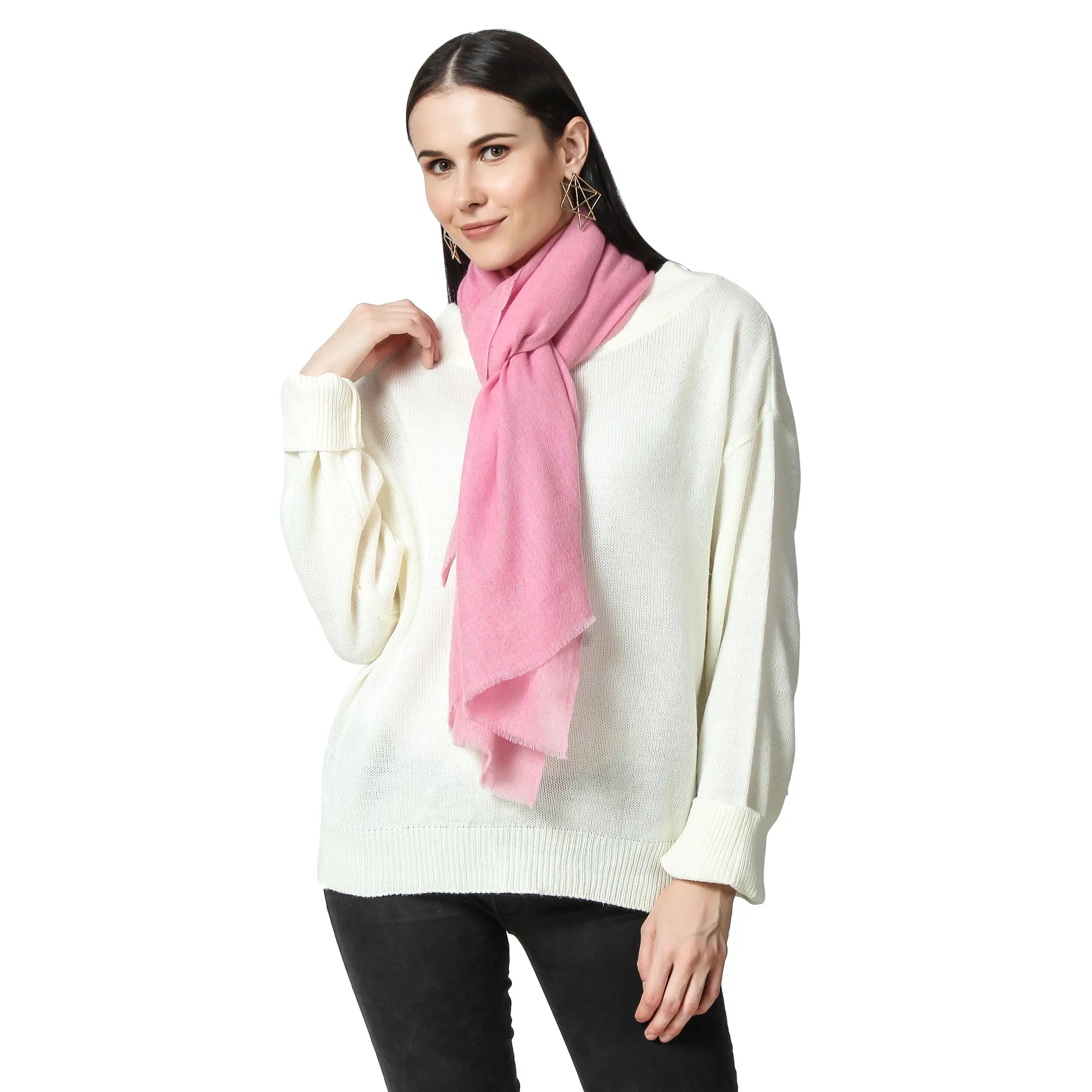 Pink Cashmere Scarf