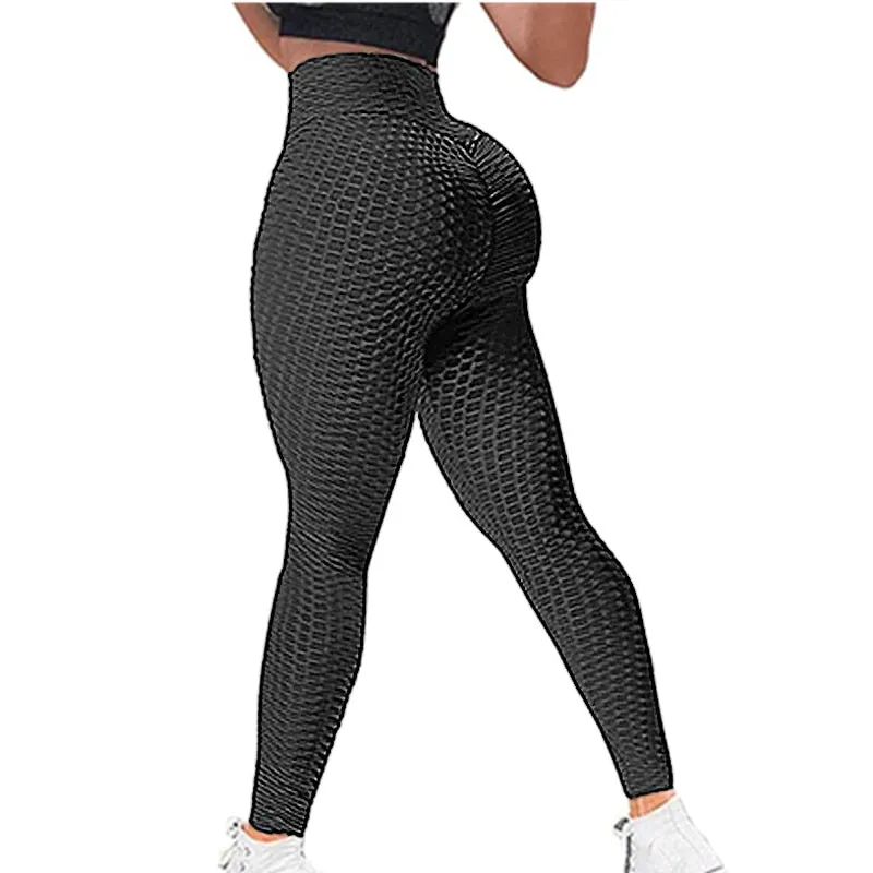 Plus Size Scrunch Leggings Women Black Anti-Cellulite Leggings - High Waist Fitness Leggings Bodybuilding Jeggings Women Pants XS-4XL (2U24)(BAP)(TBL)