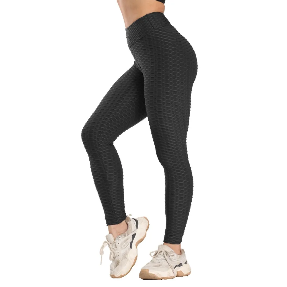 Plus Size Scrunch Leggings Women Black Anti-Cellulite Leggings - High Waist Fitness Leggings Bodybuilding Jeggings Women Pants XS-4XL (2U24)(BAP)(TBL)