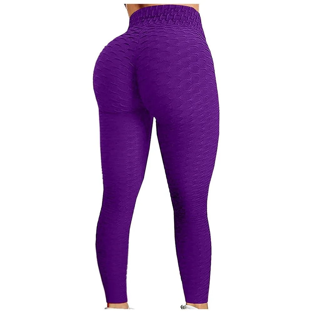 Plus Size Scrunch Leggings Women Black Anti-Cellulite Leggings - High Waist Fitness Leggings Bodybuilding Jeggings Women Pants XS-4XL (2U24)(BAP)(TBL)