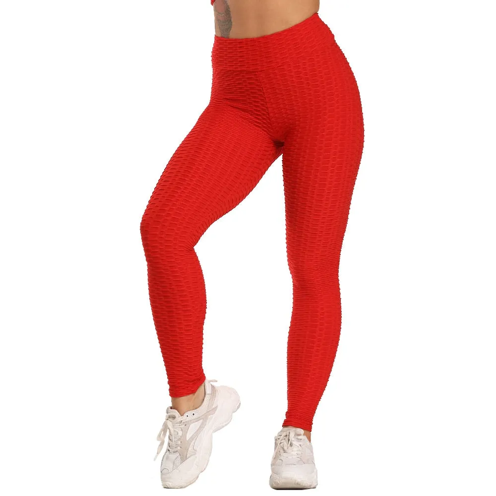 Plus Size Scrunch Leggings Women Black Anti-Cellulite Leggings - High Waist Fitness Leggings Bodybuilding Jeggings Women Pants XS-4XL (2U24)(BAP)(TBL)