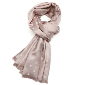 Polka Dot Pashmina Scarf | Taupe