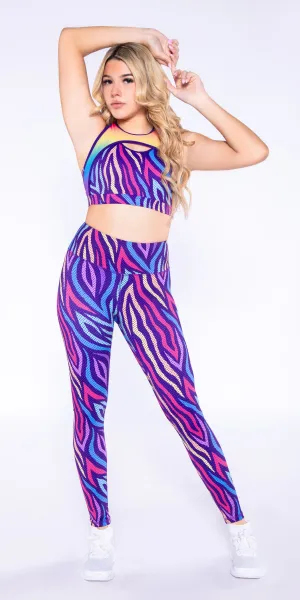 Pop Art Zebra - Classic Legging [Final Sale]