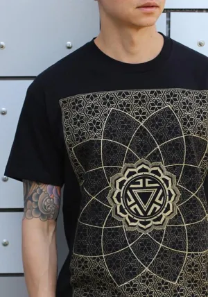 Rythmatix - VITALITY (BLACK/GOLD INK) T-SHIRT