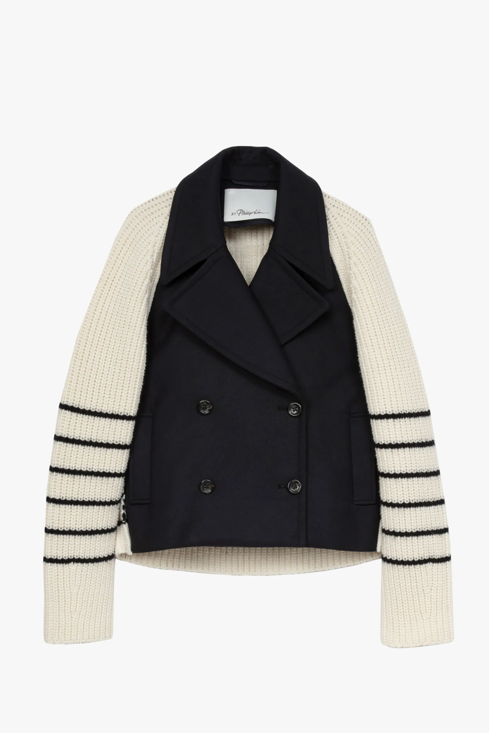 Sailor Stripe Knitted Combo Peacoat