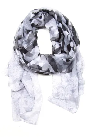 Scarf / Grey & White / Unisex